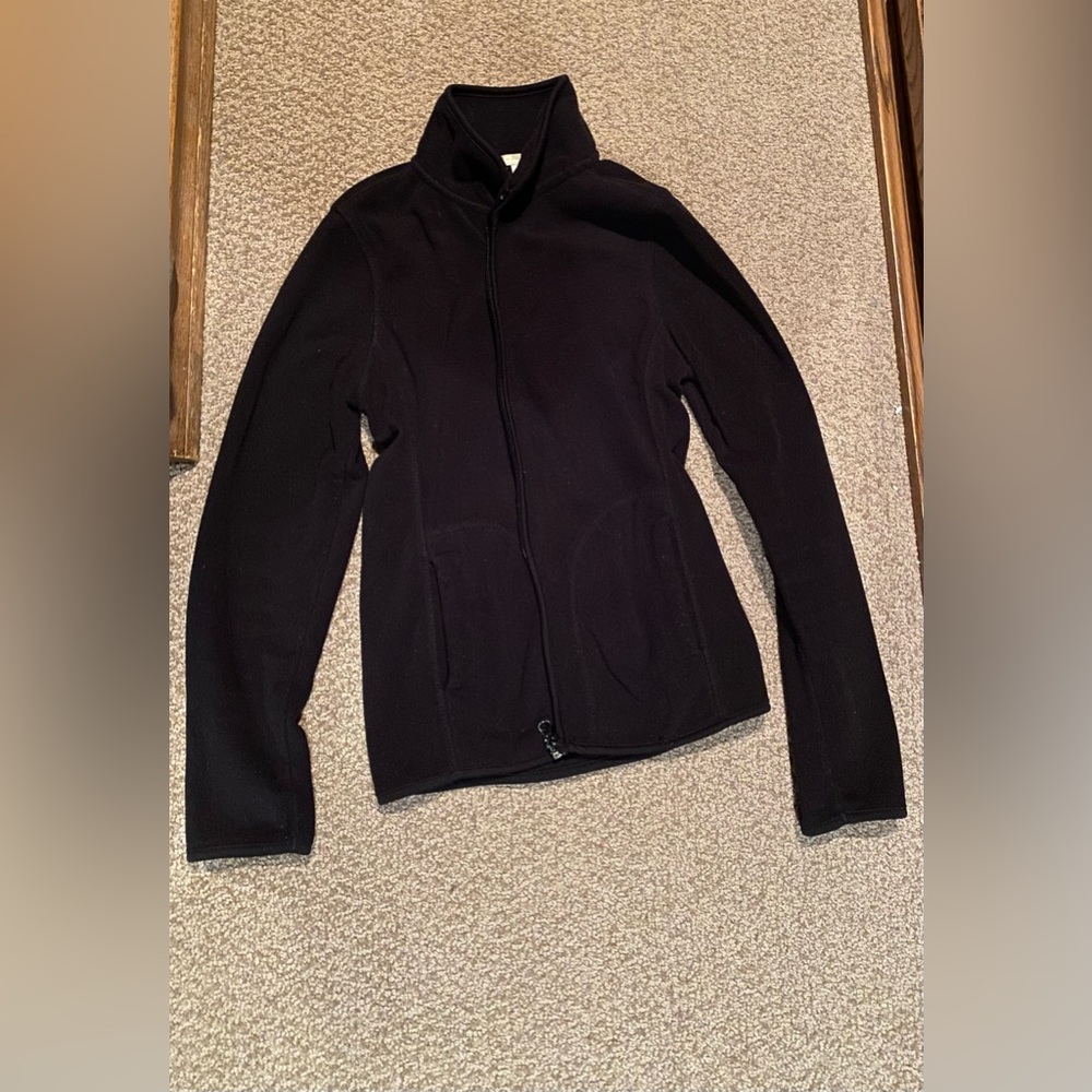 Black light fleece jacket